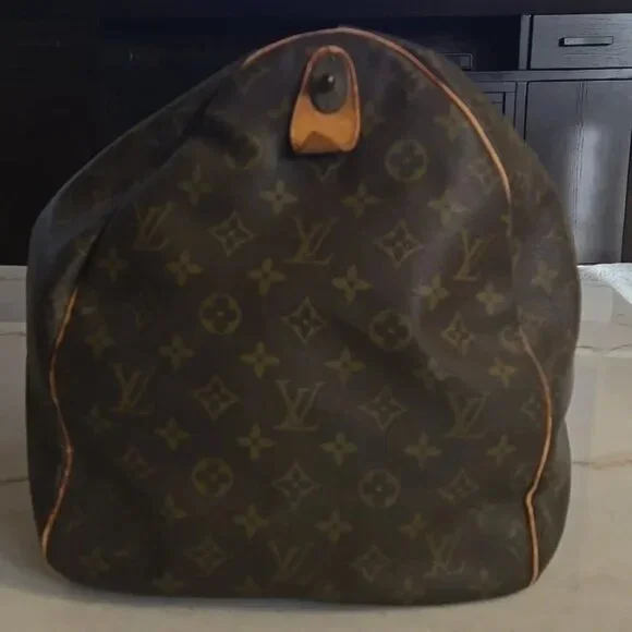 WORK NEEDED: Louis Vuitton Monogram Brown Travel Duffle Bag - Picture 7 of 9